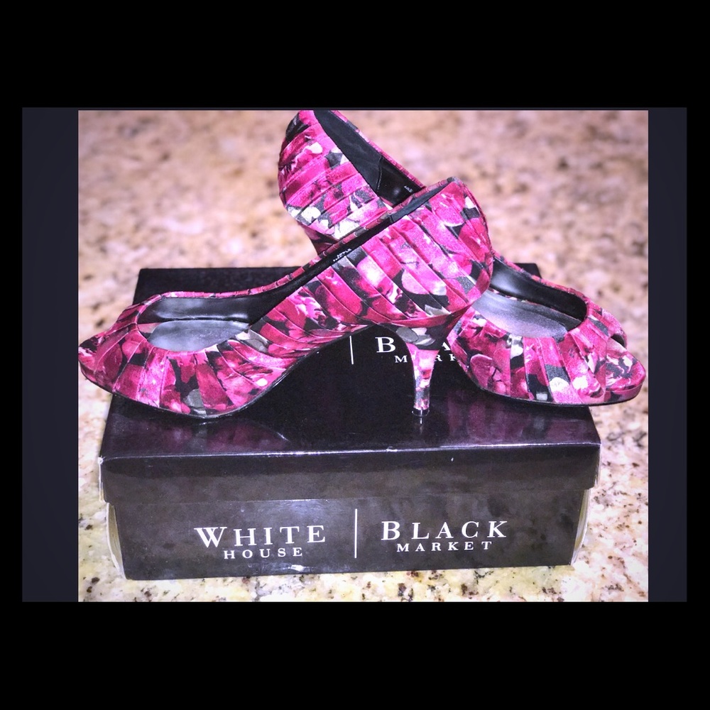 Floral Peep Toe Shoe